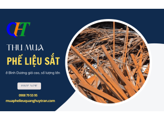 Dịch vụ thu mua phế liệu sắt ở Bình Dương giá cao, số lượng lớn của Quang Huy Trần
